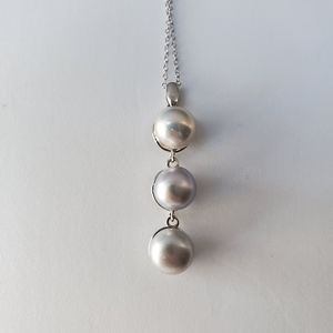 Pearl Silver Pendant w chain